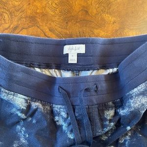 Style and Co carpenter painters tie dye pants